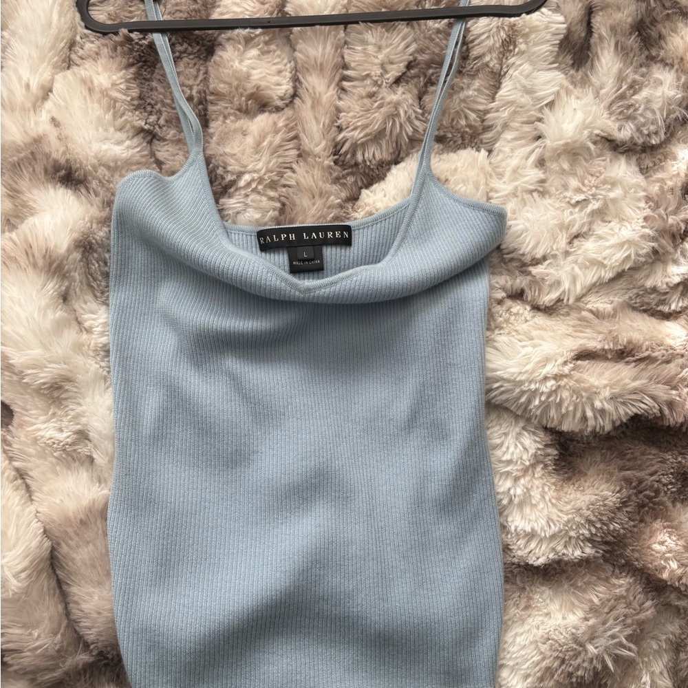 Ralph Lauren Black Label Soft Blue Camisole Top